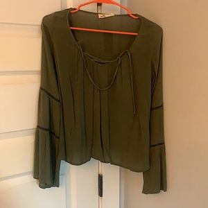 Green Bohemian Top